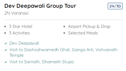 BEST TOUR PACKAGES FOR VARANASI